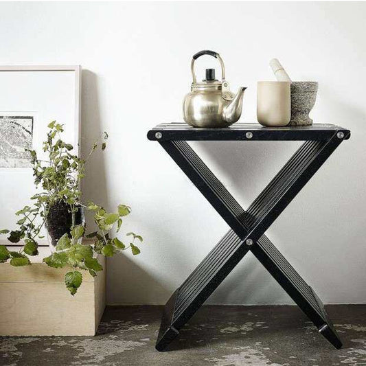 Tabouret scandinave pliable en bois