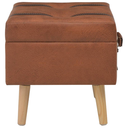 Banc scandinave original avec coffre de rangement style valise