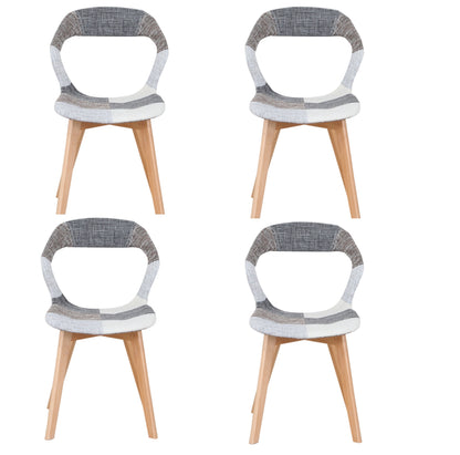 Chaise scandinave patchwork ( lot de 4)