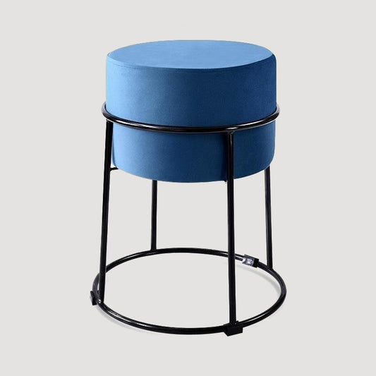 Tabouret design avec assise ronde et cadre en métal
