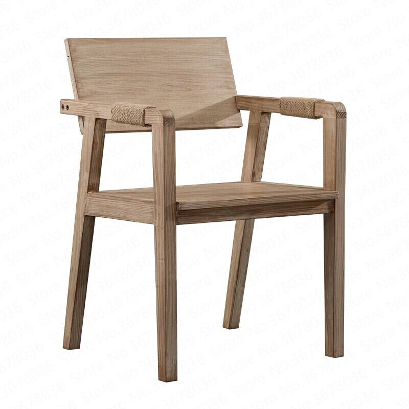 Chaise scandinave en bois clair brut