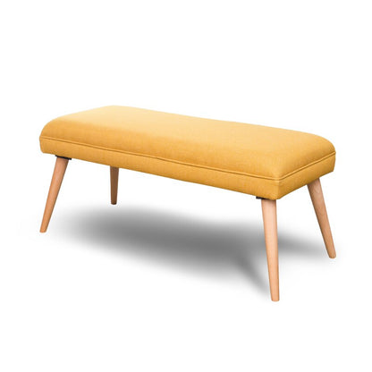 Banc scandinave en tissu et bois