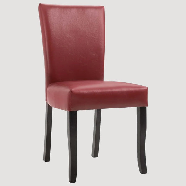 Chaise moderne de salle à manger rouge et noir