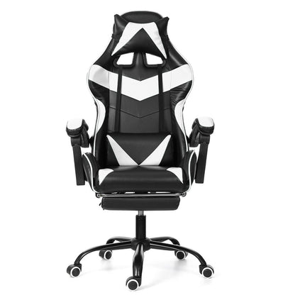 Chaise de bureau gamer sur roulettes ajustable avec accoudoirs