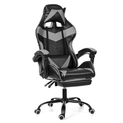 Chaise de bureau gamer sur roulettes ajustable avec accoudoirs