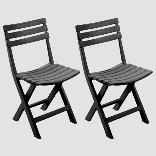 Chaise pliable de terrasse (lot de 2)