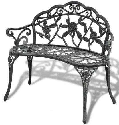 Banc industriel de style romantique en fer