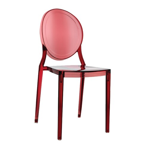 Chaise médaillon design à structure minimaliste