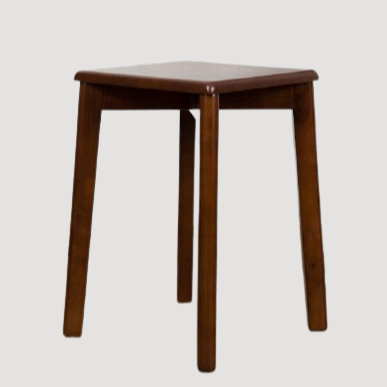 Tabouret scandinave en bois minimaliste encastrable