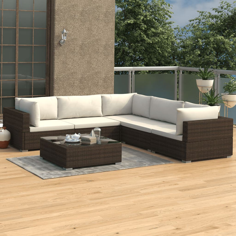 Salon de jardin avec canapé d'angle modulable et table basse