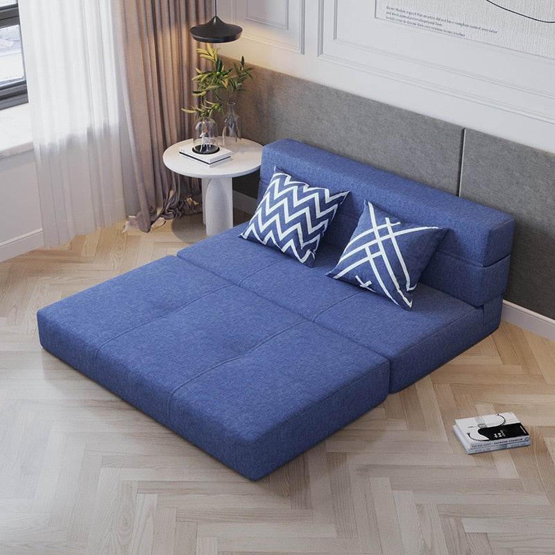 Canapé convertible minimaliste en tissu