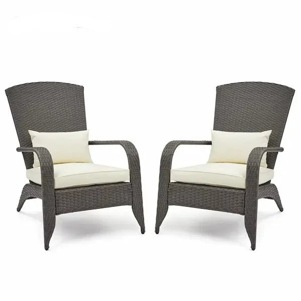 Fauteuil relax d'extérieur pour jardin ou terrasse en rotin