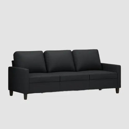 Canapé moderne 3 places tissu et coussins confort