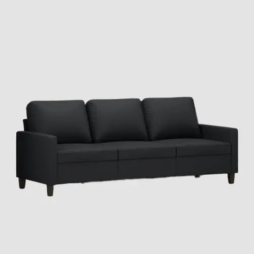 Canapé moderne 3 places tissu et coussins confort