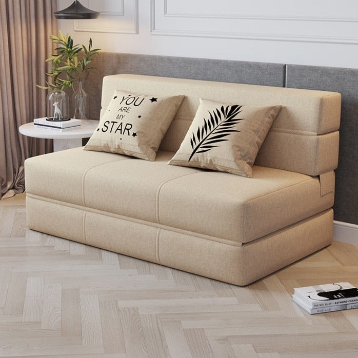 Canapé convertible minimaliste en tissu