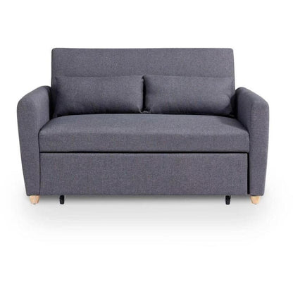 Canapé convertible deux places de style scandinave en tissu