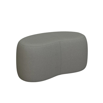 Banc scandinave design incurvé sans dossier