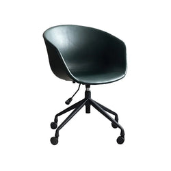 Chaise de bureau scandinave assise englobante circulaire réglable et rotative