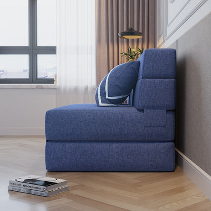 Canapé convertible minimaliste en tissu