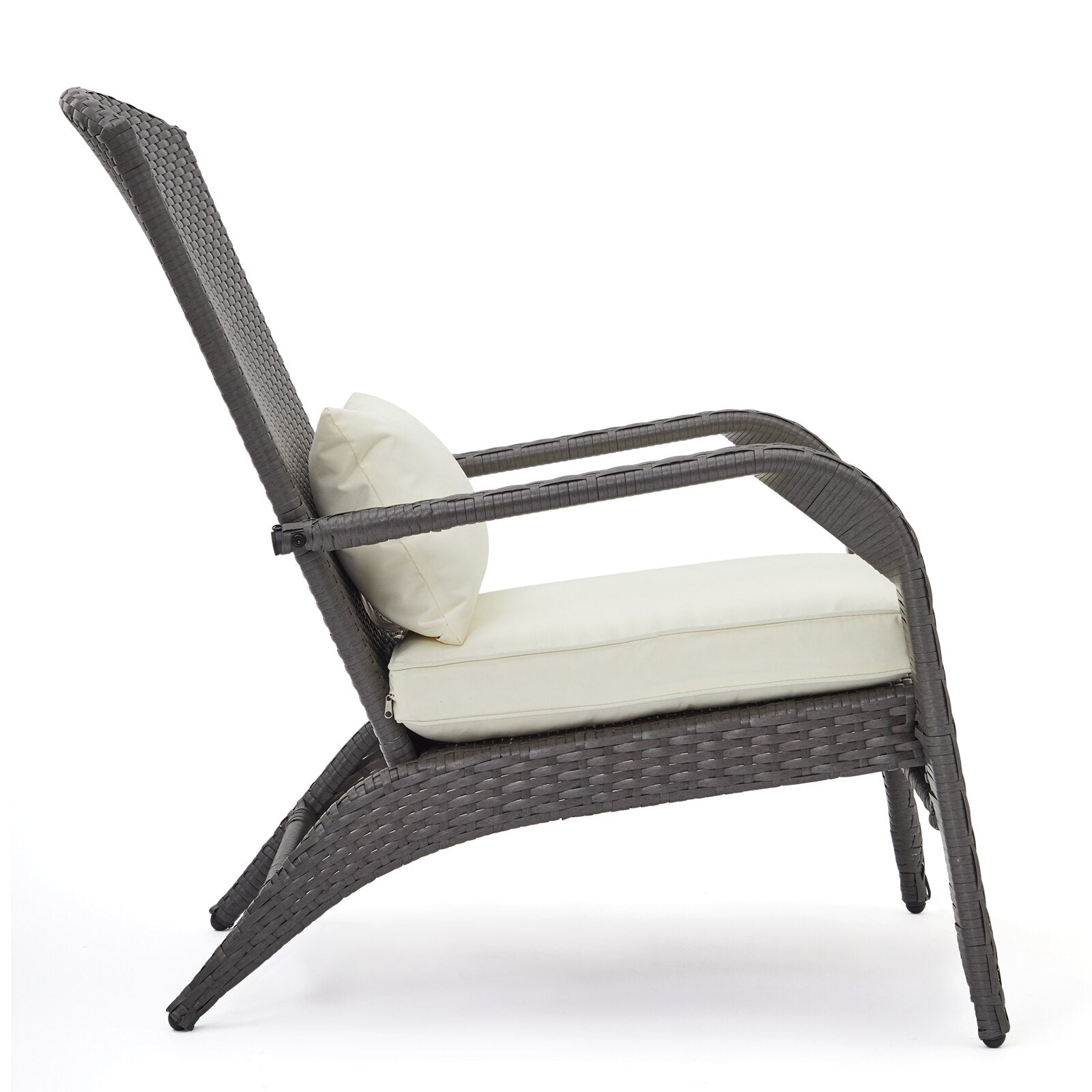 Fauteuil relax d'extérieur pour jardin ou terrasse en rotin