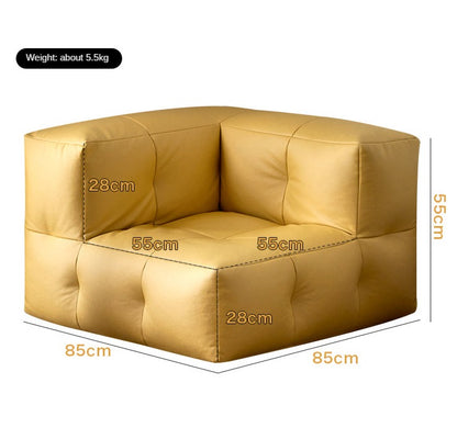 Canapé modulable moderne avec surpiqure