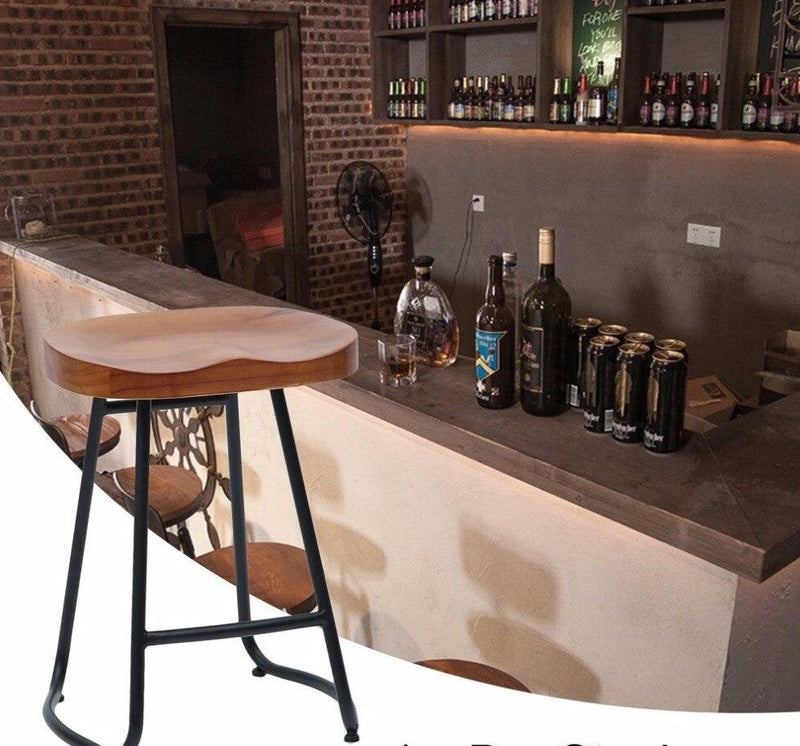 Tabouret de bar de style rustique avec assise ergonomique