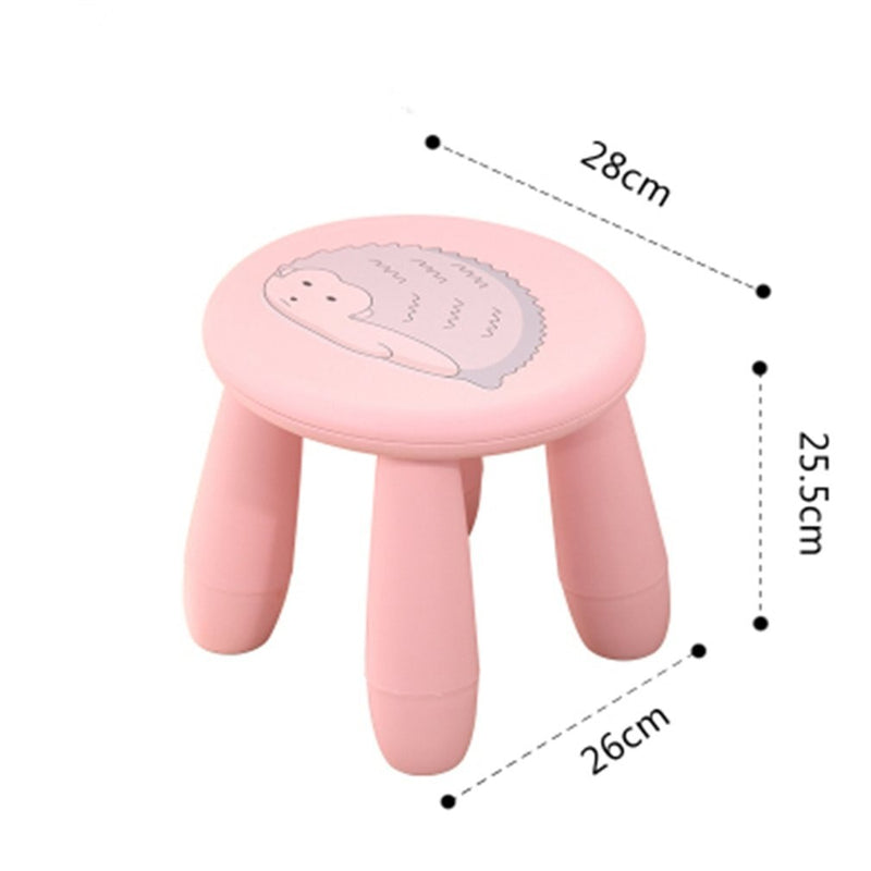 Tabouret enfant plastique rose 26cm