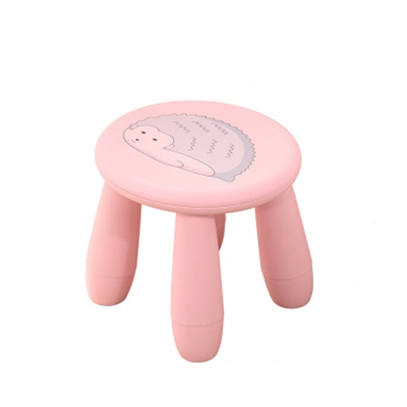 Tabouret enfant en plastique rond pastel