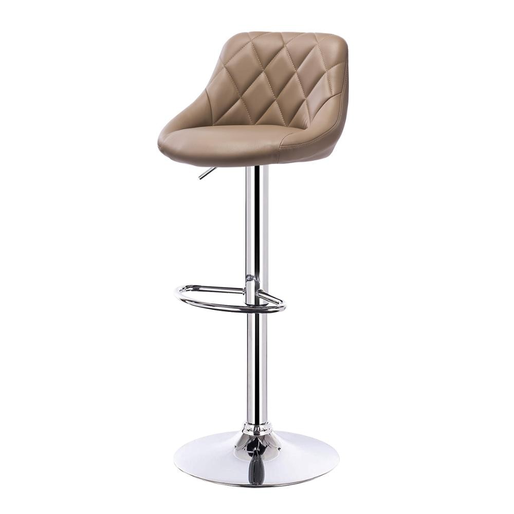 Chaise de bar matelassée réglable