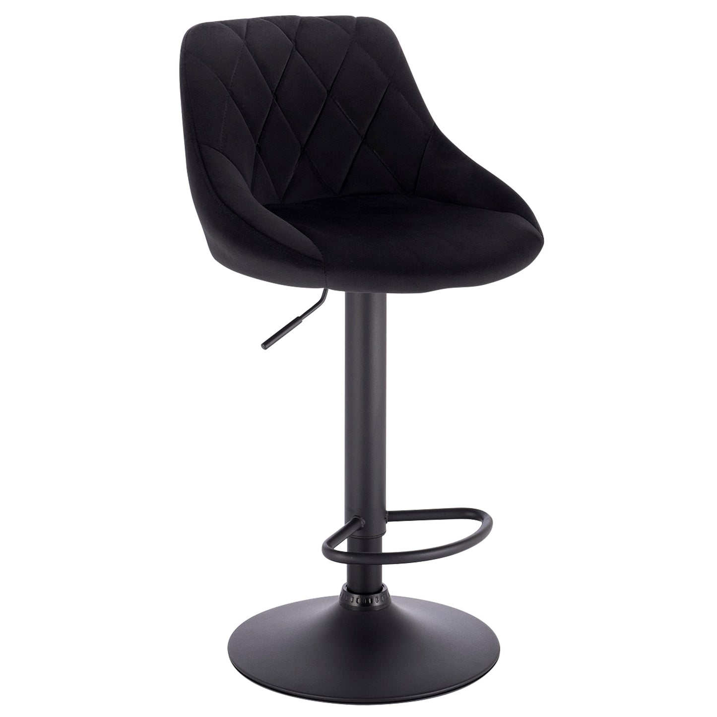 Chaise de bar matelassée réglable