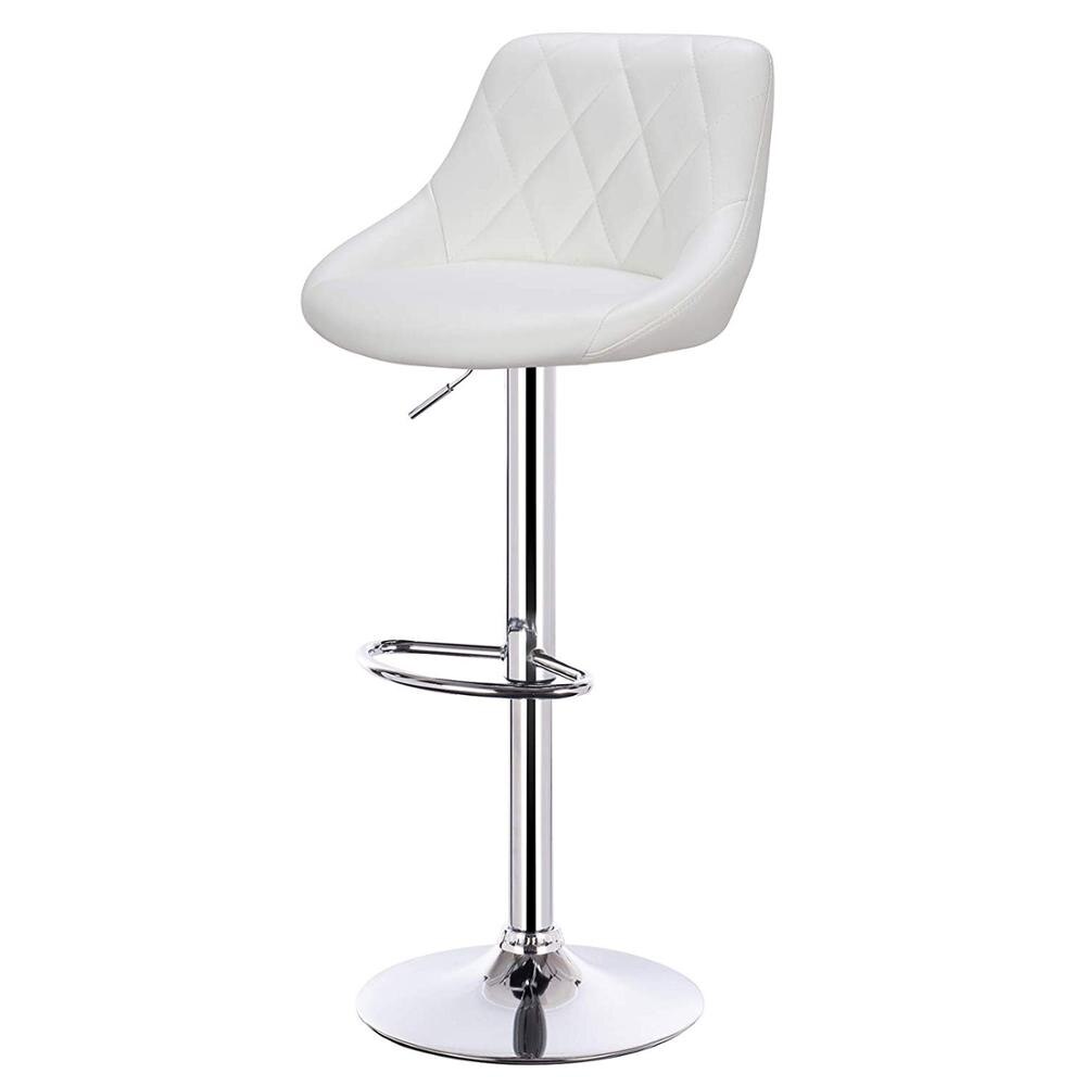 Chaise de bar matelassée réglable