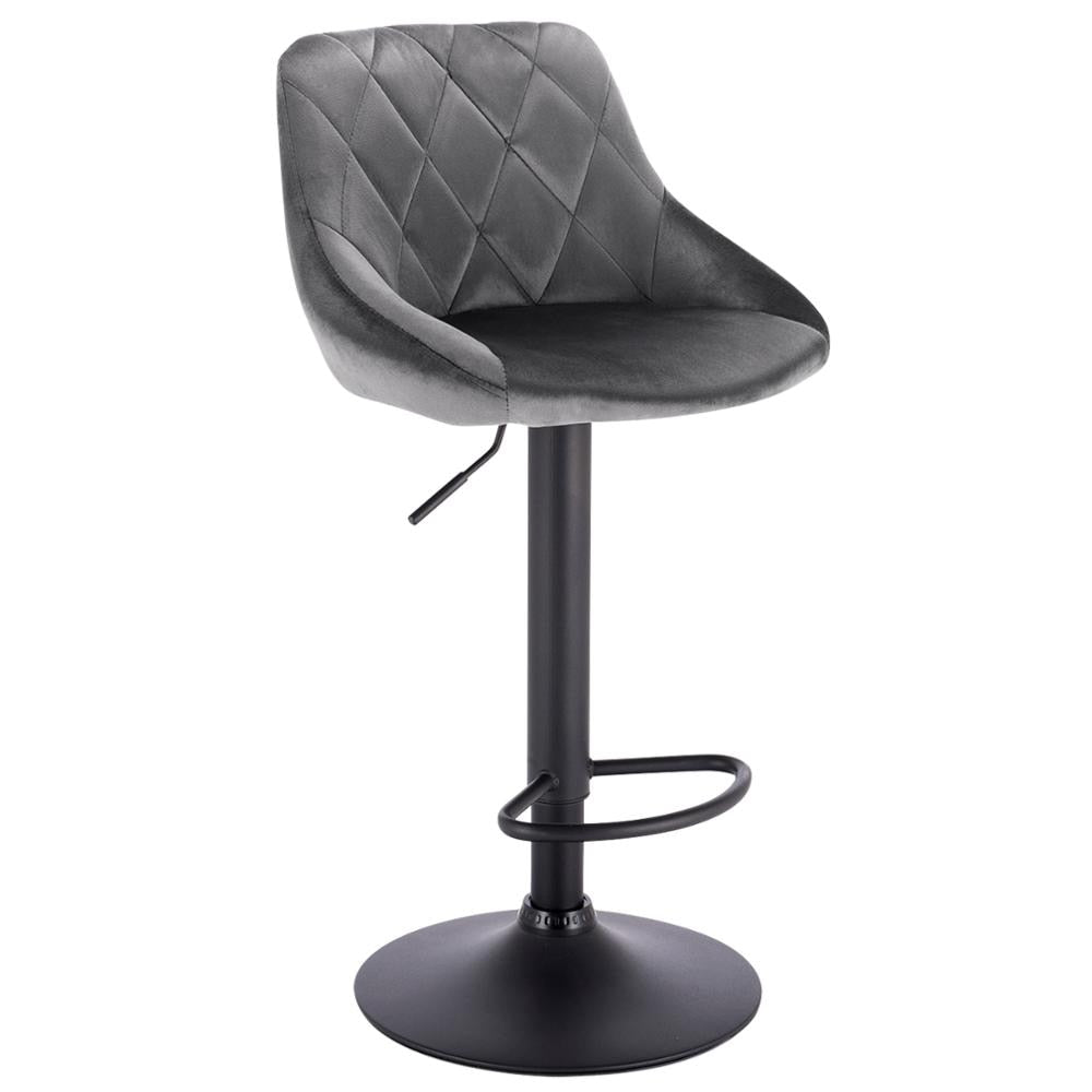 Chaise de bar matelassée réglable