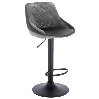 Chaise de bar matelassée réglable