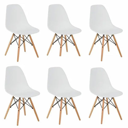 chaise scandinave blanche lot de 6