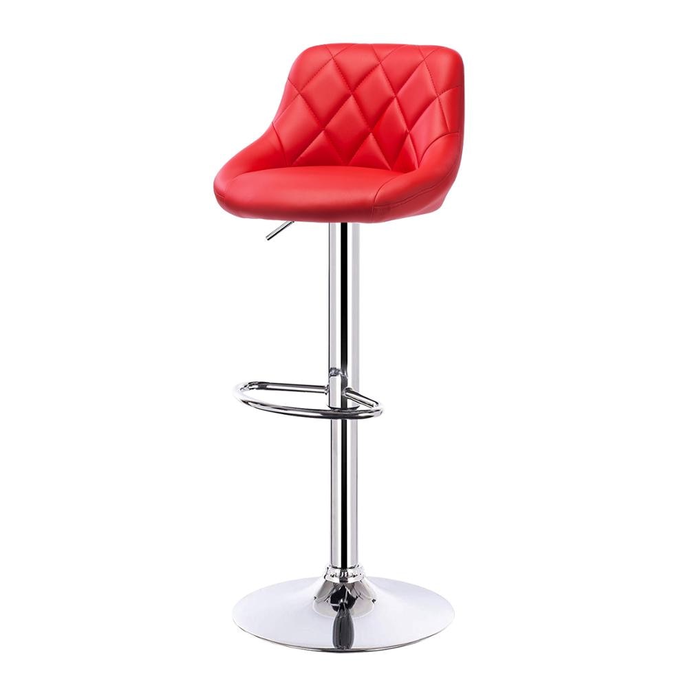 Chaise de bar matelassée réglable