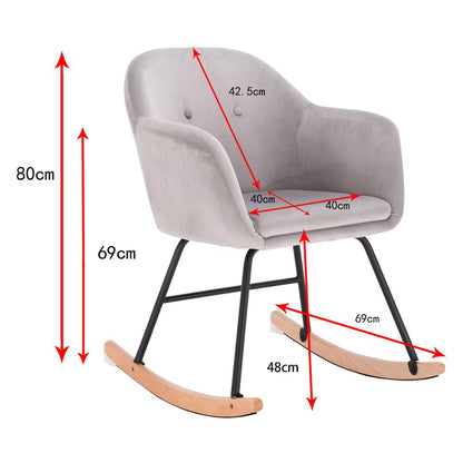 Chaise à bascule scandinave moderne