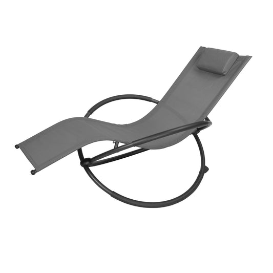 Chaise longue design pour extérieur – Gris