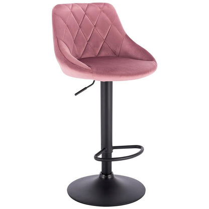 Chaise de bar matelassée réglable