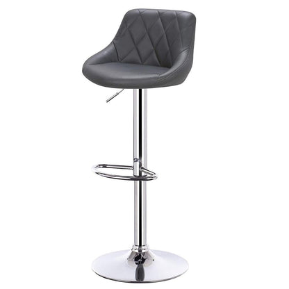 Chaise de bar matelassée réglable