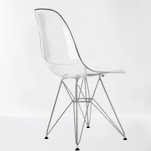 Chaise scandinave moderne transparente