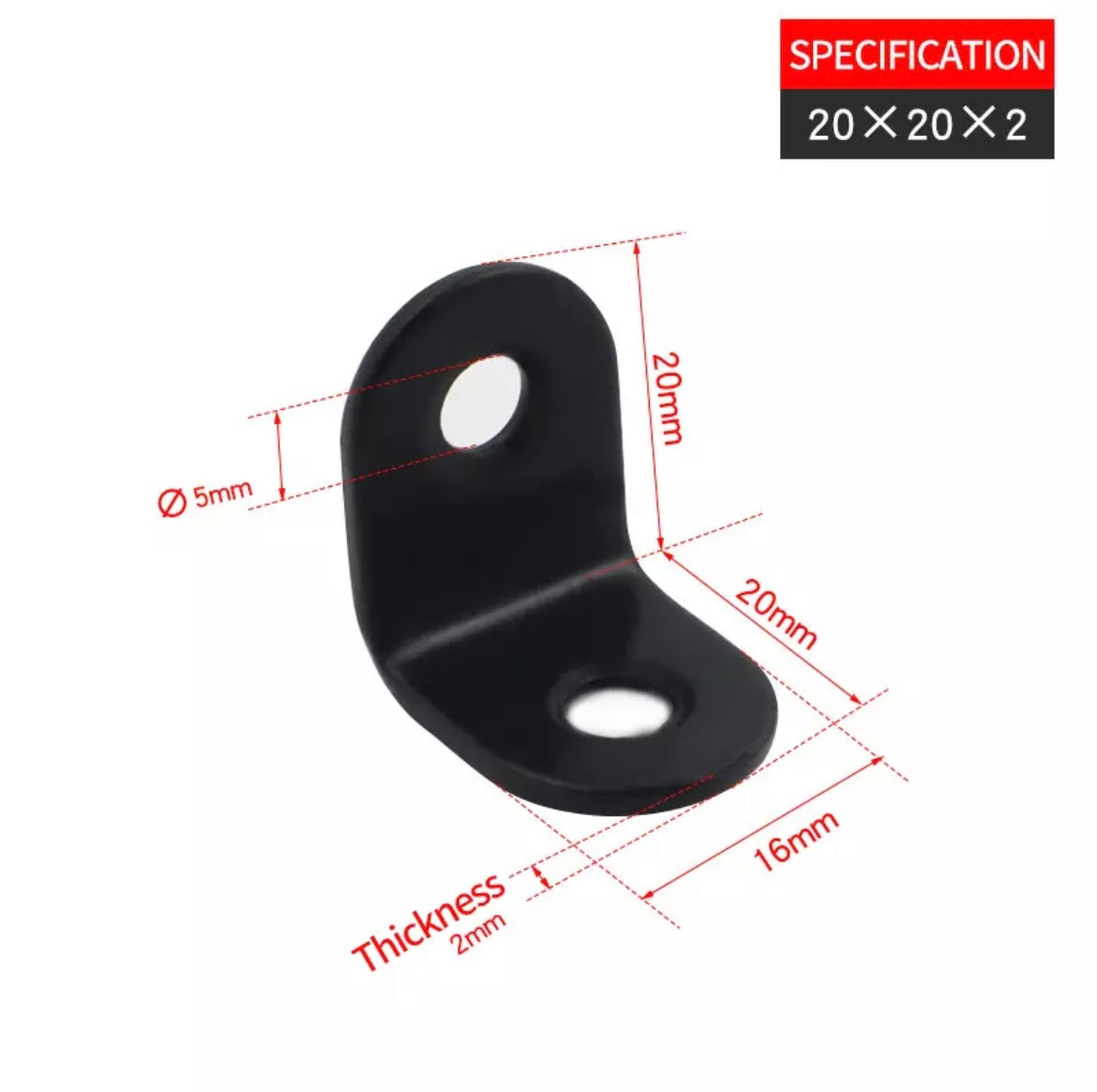 Équerre pour pieds de chaise (lot de 8)