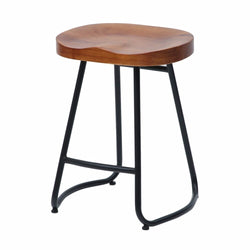 Tabouret de bar de style rustique avec assise ergonomique