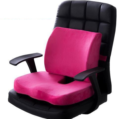 Coussin pour chaises ergonomique à mémoire de forme rose