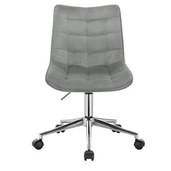 Chaise de bureau rotative sur roulettes ajustable avec assise rembourrée