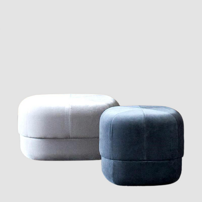 Banc de rangement minimaliste en velours