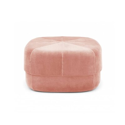 Banc de rangement minimaliste en velours rose