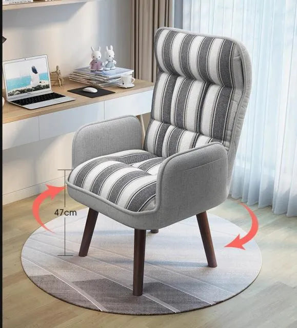 Fauteuil relax avec dossier inclinable et assise matelassée