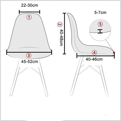 Housse pour chaise scandinave en tissu extensible