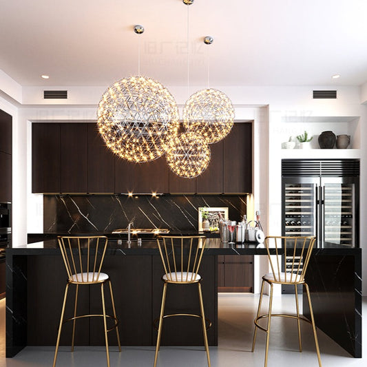Chaise de bar industrielle design avec dossier haut enveloppant