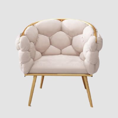 Fauteuil design contemporain assise large confort doudoune